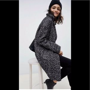ASOS Cocoon Bouclé Coat Size 10